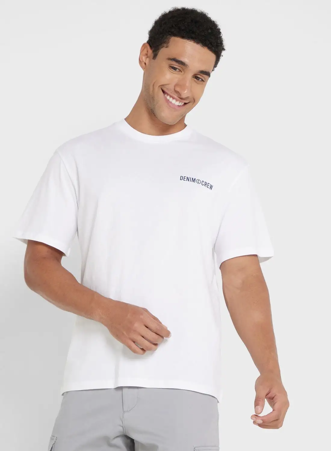 JACK & JONES Logo Crew Neck T-Shirt