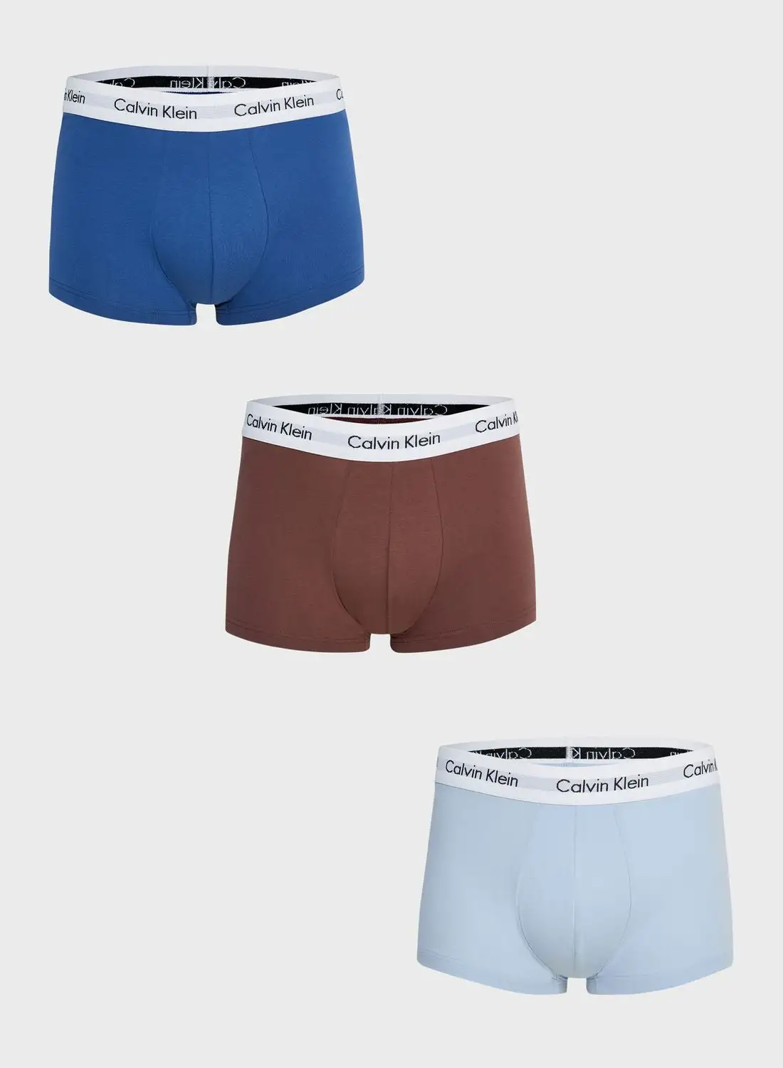 CALVIN KLEIN 3 Pack Logo Band Trunks