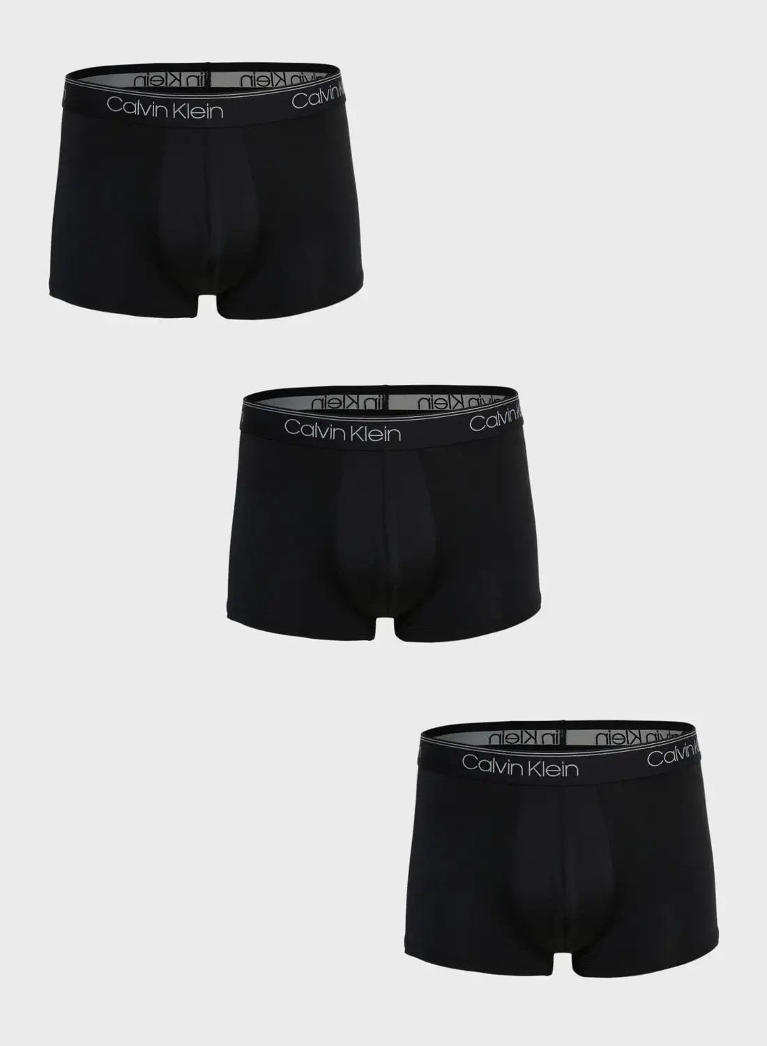 CALVIN KLEIN 3 Pack Logo Band Trunks