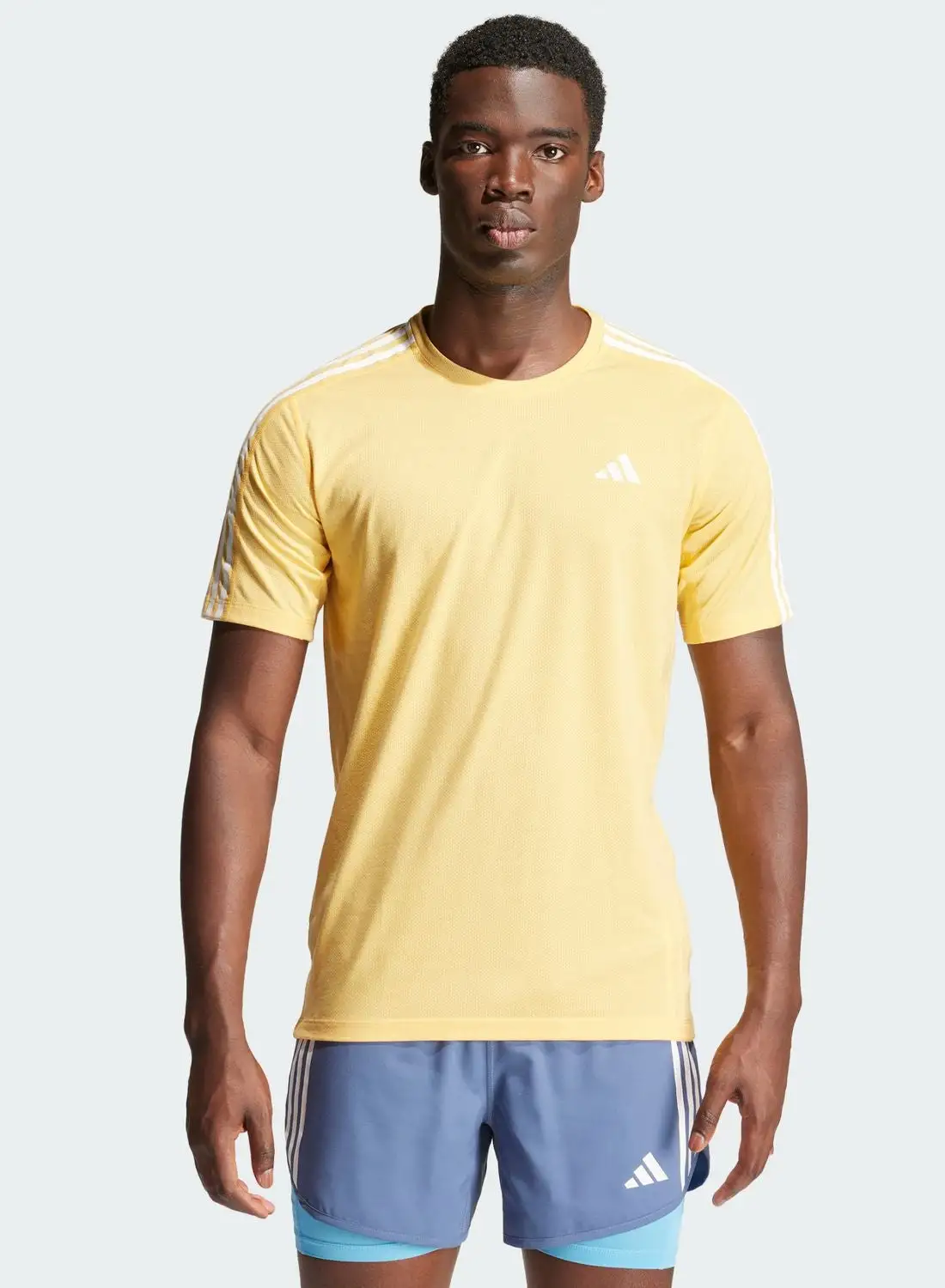 Adidas 3 Stripes Own The Run T-Shirt