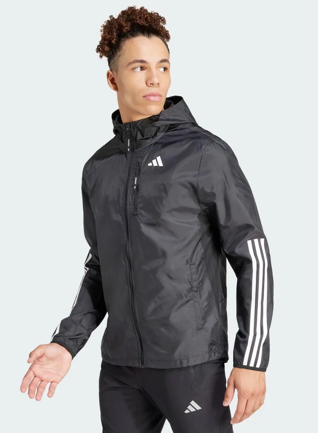 Adidas 3 Stripes Own The Run Jacket