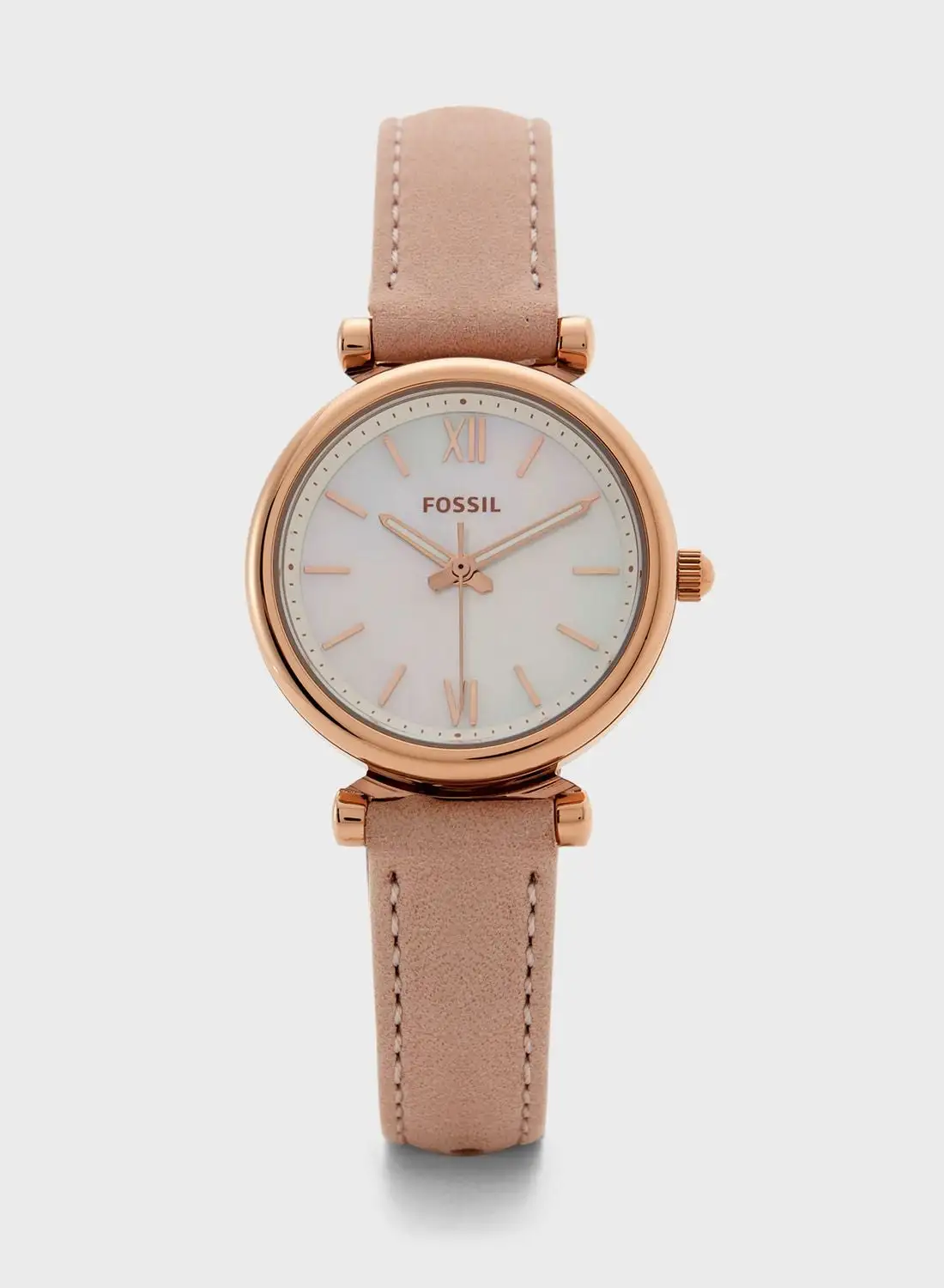 FOSSIL Classic Leather Strap Analog Watch