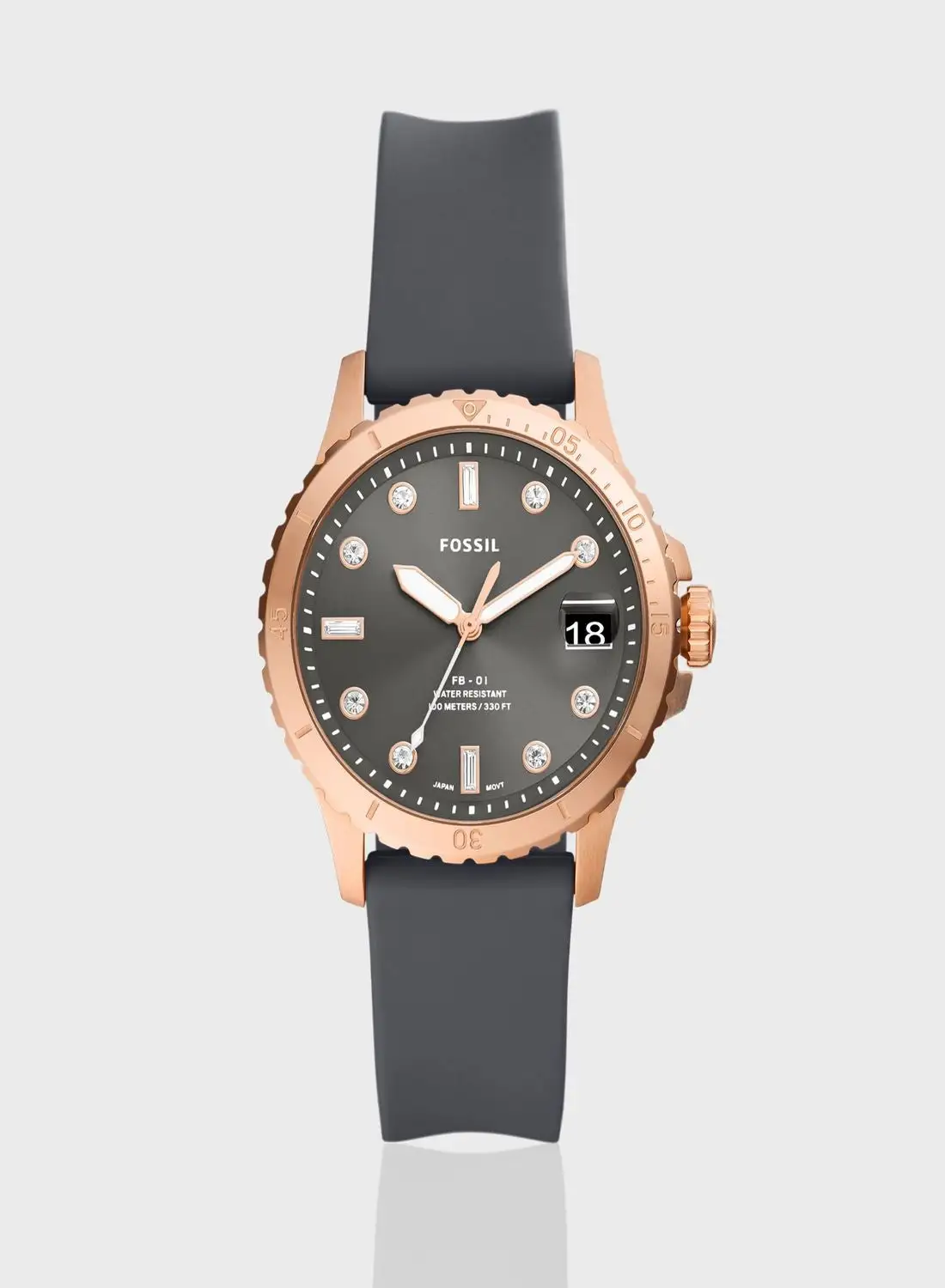 FOSSIL Fb - 01 Silicone Strap Analog Watch