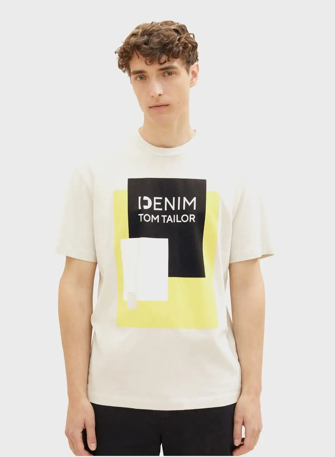 TOM TAILOR Graphic Crew Neck T-Shirt