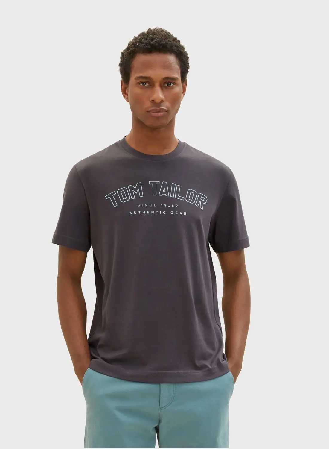 TOM TAILOR Logo Crew Neck T-Shirt