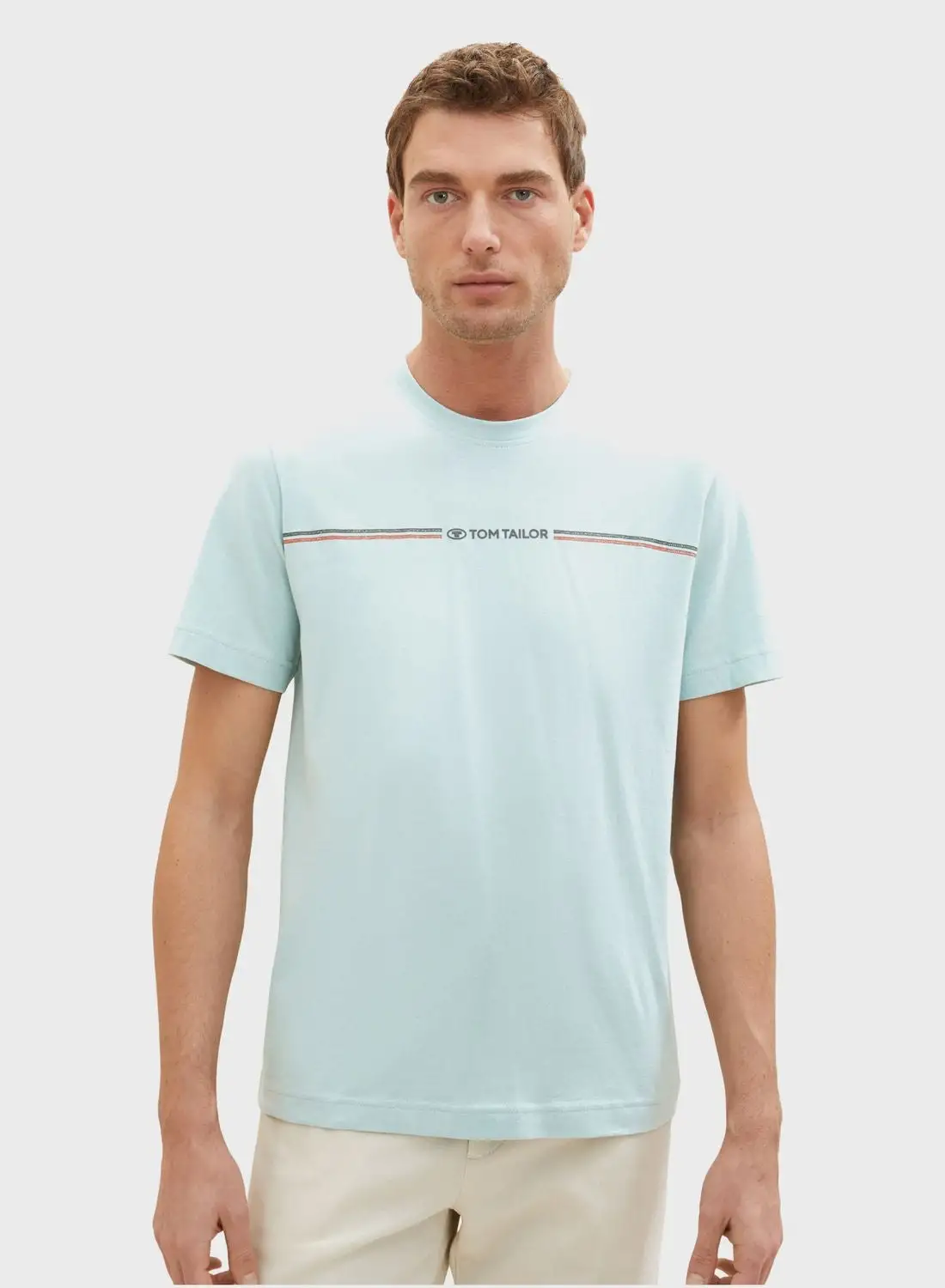 TOM TAILOR Logo Crew Neck T-Shirt