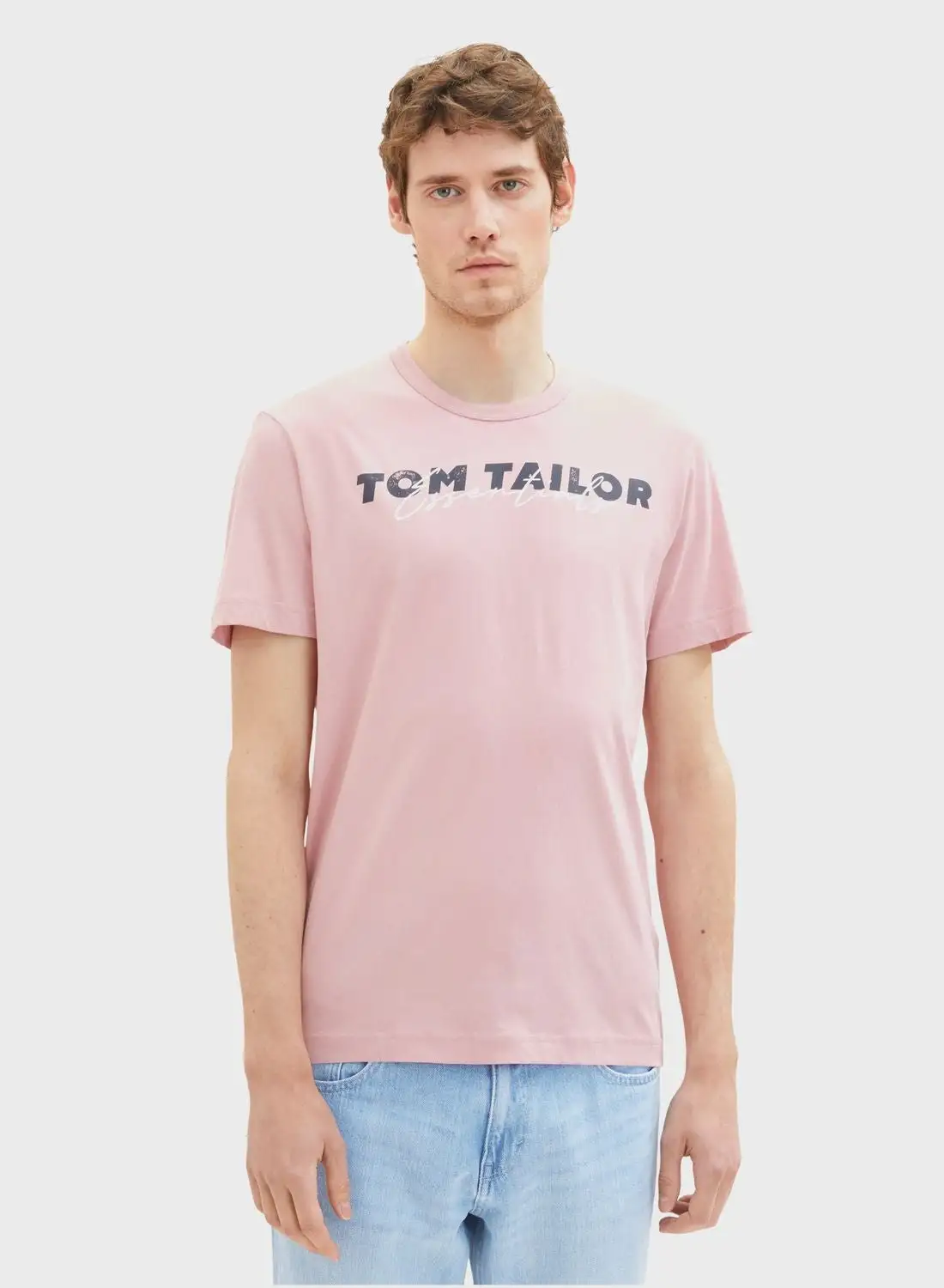 TOM TAILOR Logo Crew Neck T-Shirt