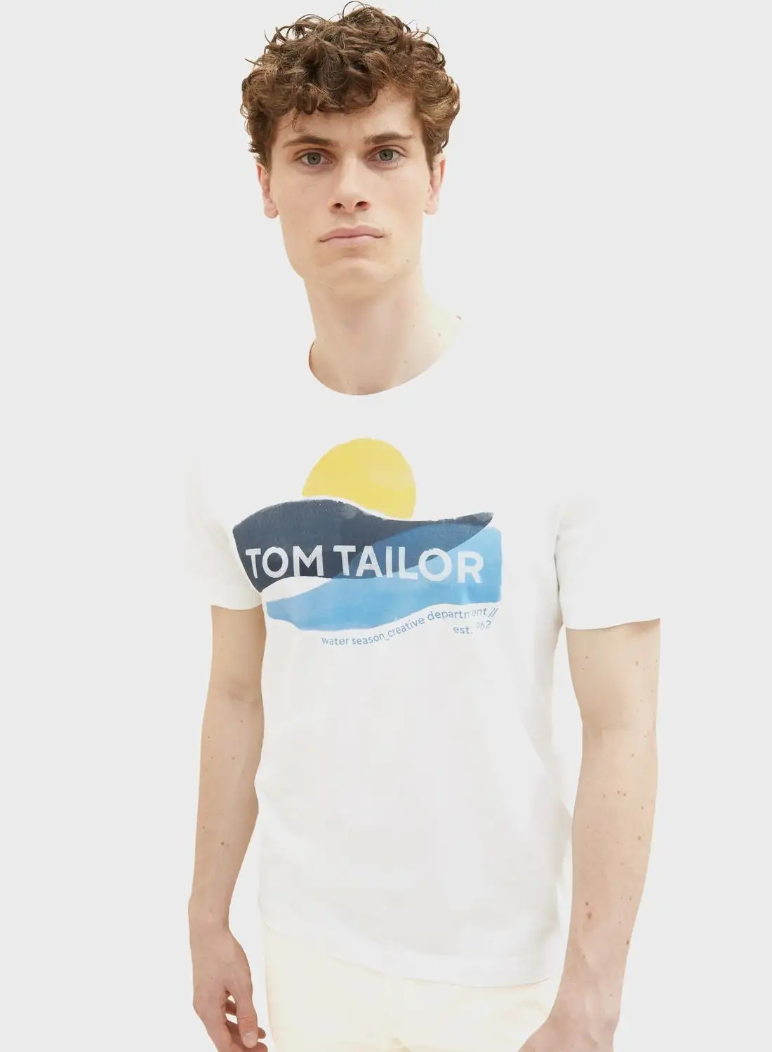 TOM TAILOR Logo Crew Neck T-Shirt