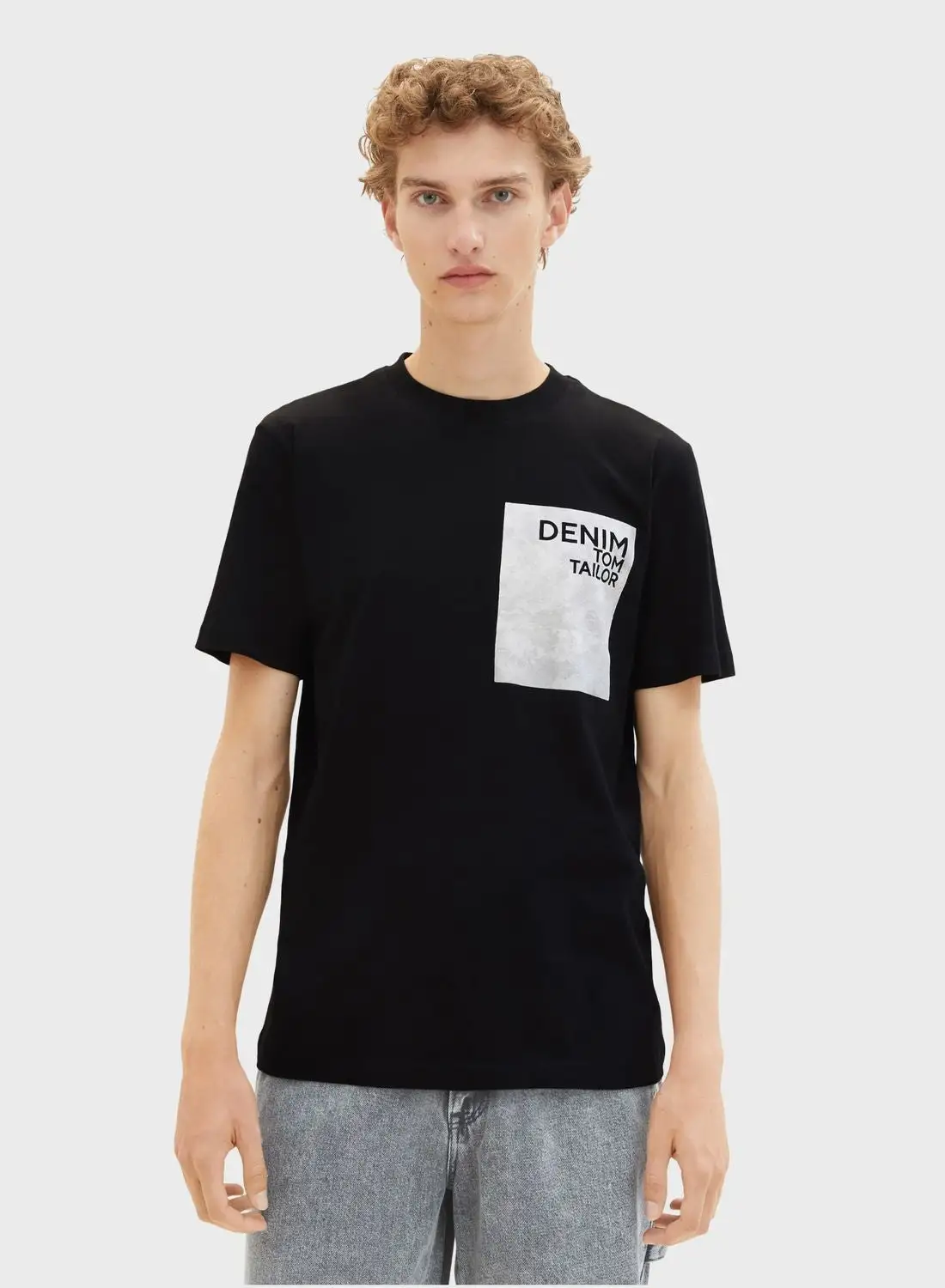 TOM TAILOR Graphic Crew Neck T-Shirt