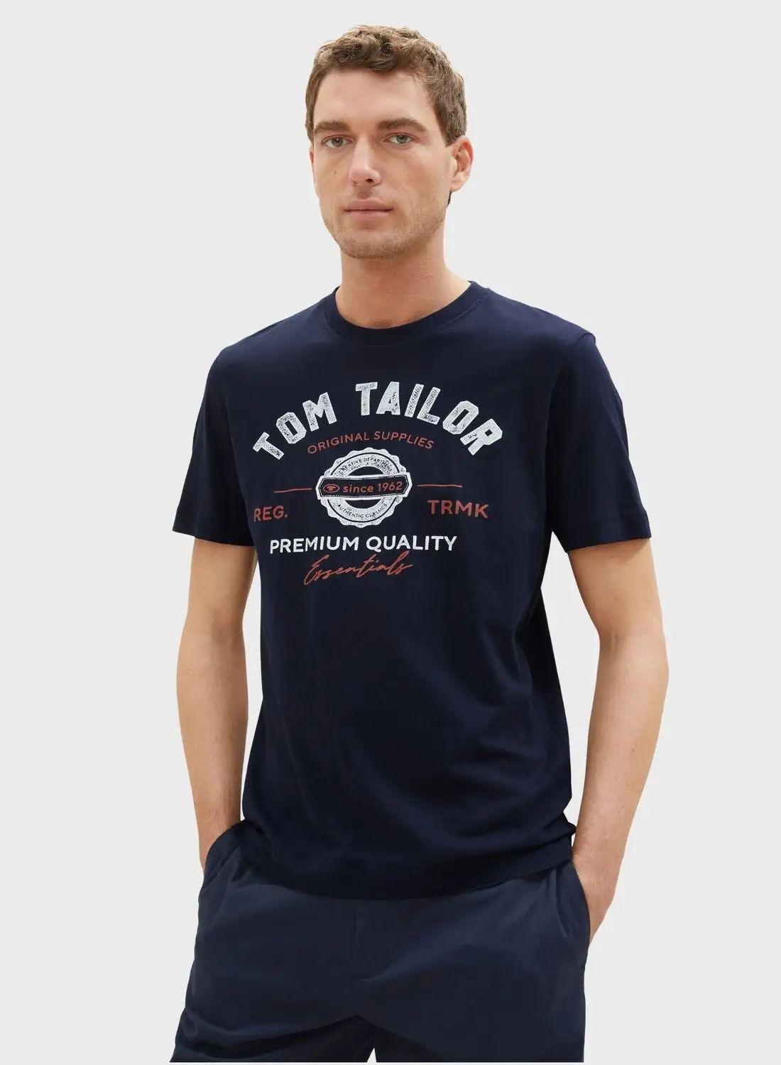 TOM TAILOR Graphic Crew Neck T-Shirt