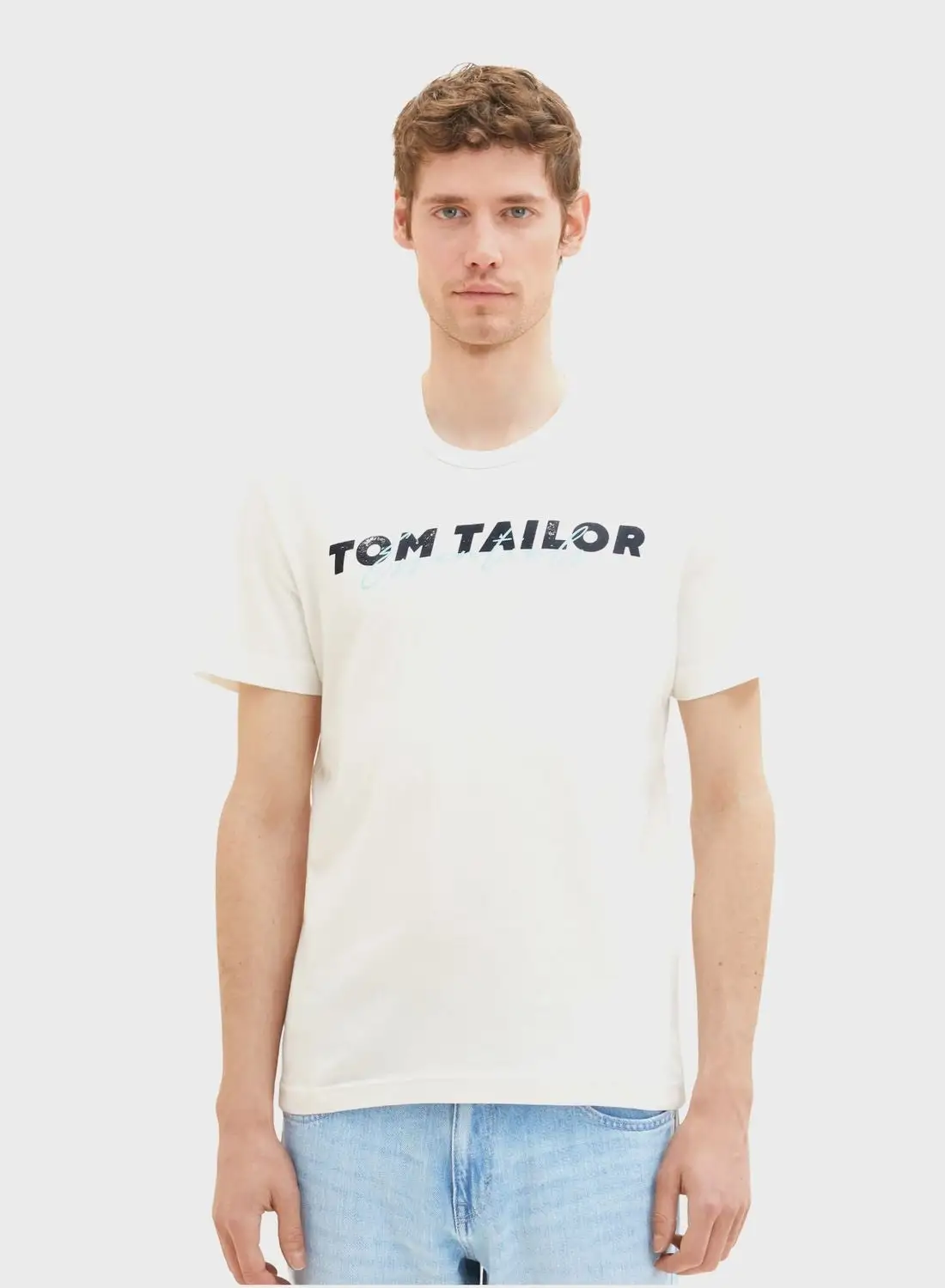 TOM TAILOR Logo Crew Neck T-Shirt