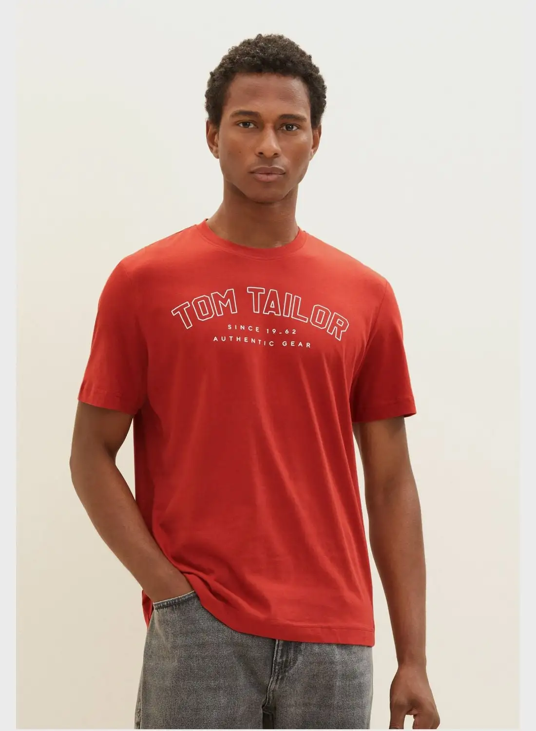 TOM TAILOR Logo Crew Neck T-Shirt