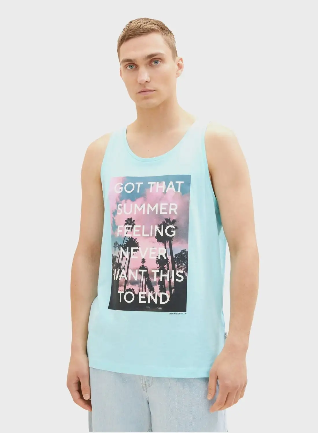 TOM TAILOR Graphic Slogan Vest