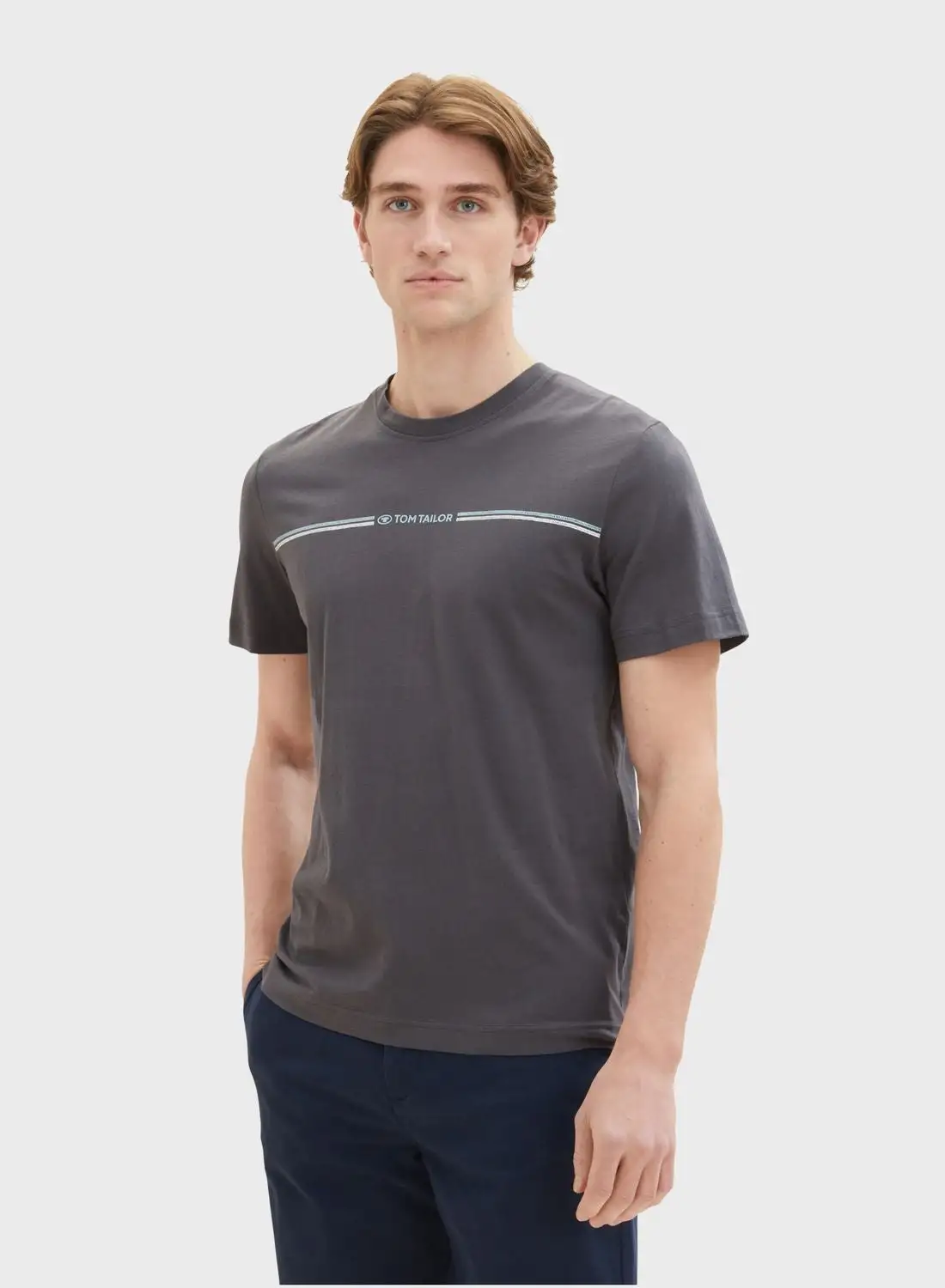 TOM TAILOR Logo Crew Neck T-Shirt