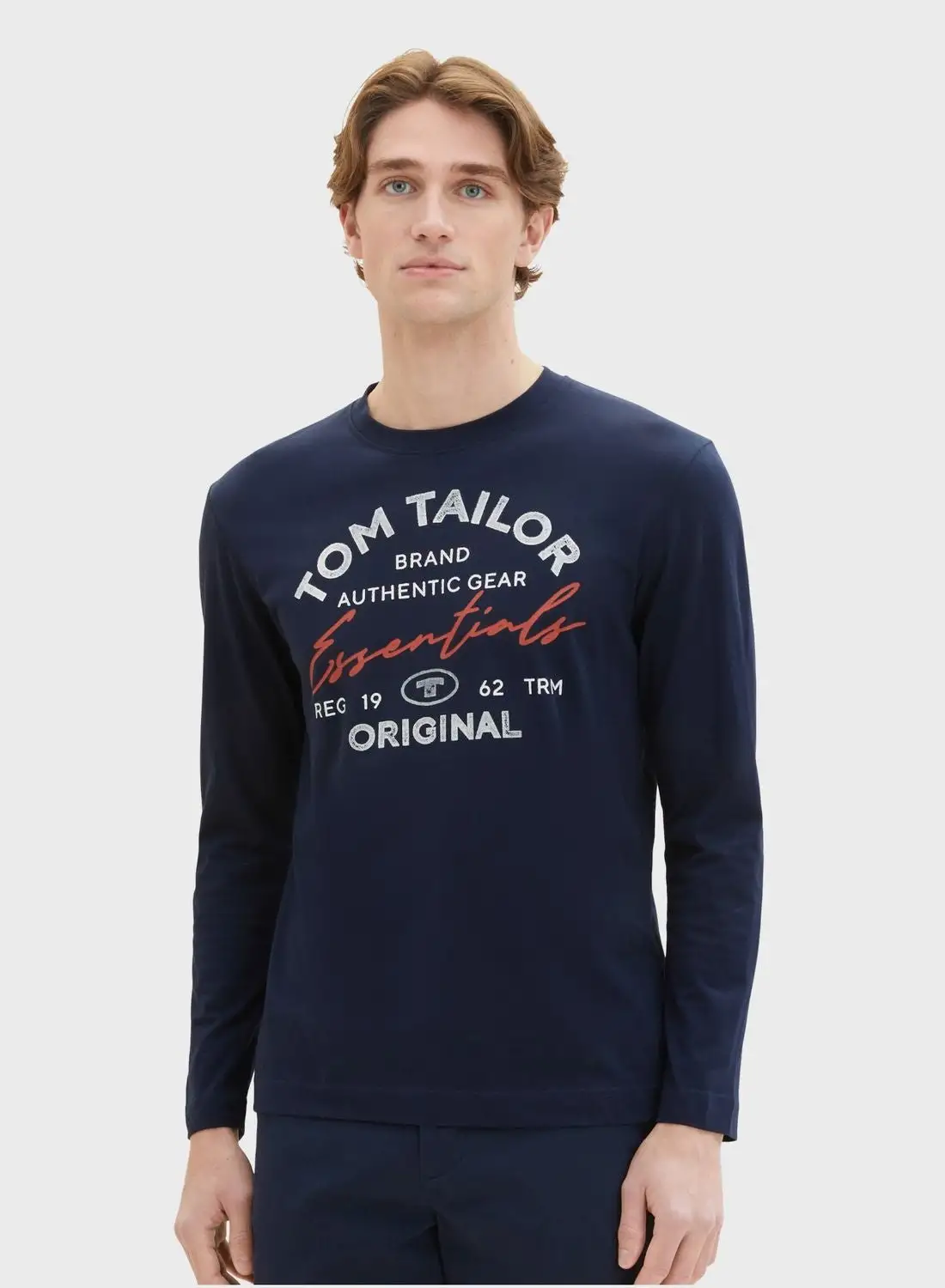 TOM TAILOR Logo Crew Neck T-Shirt