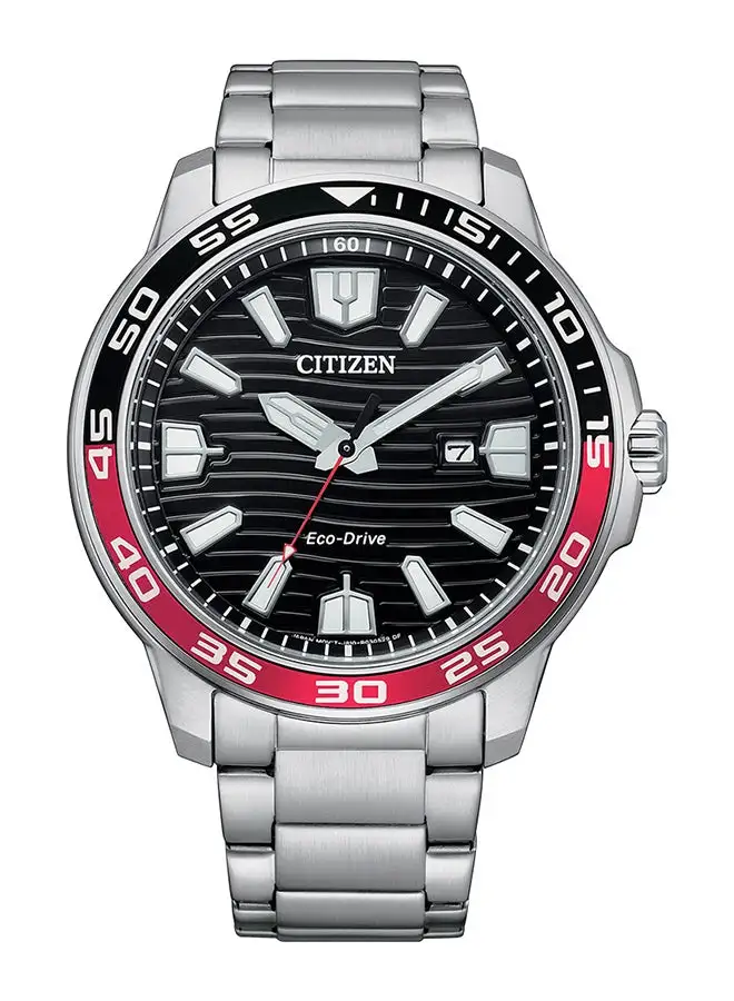 CITIZEN Men's Analog Round Shape Stainless Steel Wrist Watch AW1527-86E - 47 Mm