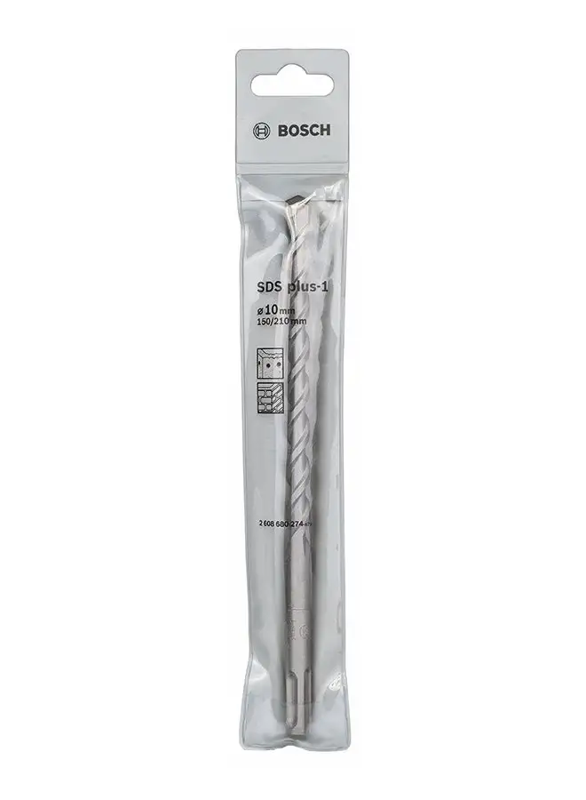 BOSCH Bosch SDS plus-1 Drill Bit 10/210, for rotary hammer drills optimised for drilling in concrete | Model: 2608680274