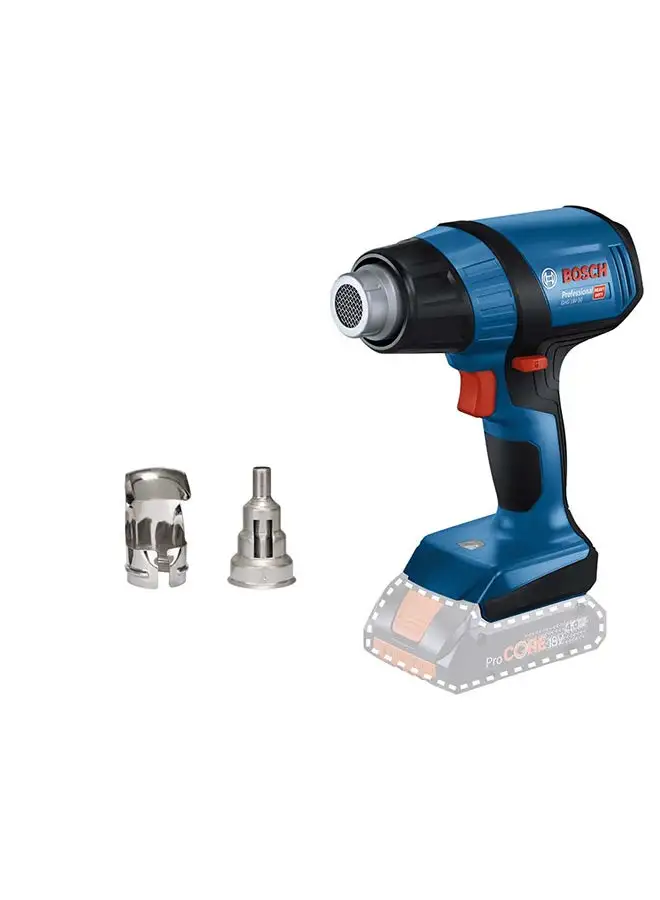 BOSCH Bosch Professional Cordless Heat Gun GHG 18V-50, Save time: Fast heating up to 300 °C within 6 seconds | Model: 06012A6500 with 1 year warranty