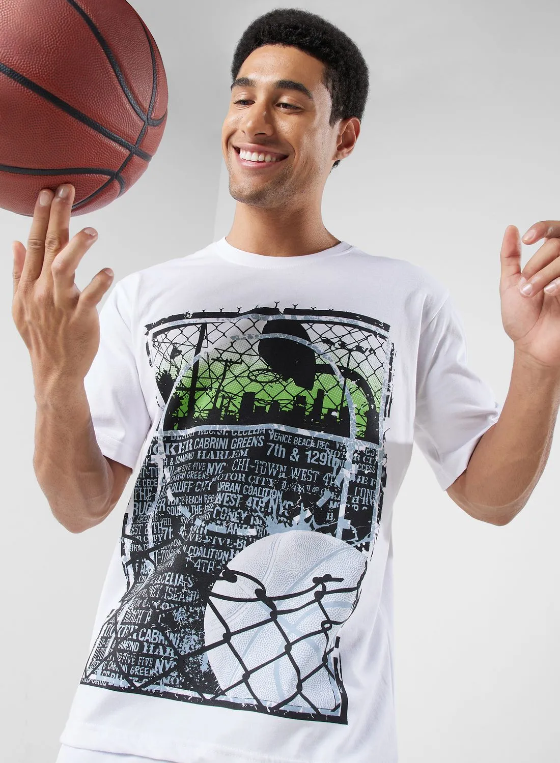 FRWD Basketball Court Oversize Tee