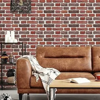 RoomMates Red Brick Peel And Stick Giant Wall Decals