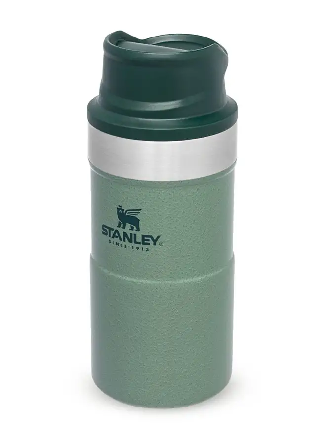 Stanley Trigger Action Travel Mug 0.25L / 8.5OZ Hammertone Green – Leakproof | Tumbler for Coffee, Tea & Water | BPA FREE | Stainless-Steel Travel Cup fits under most coffee makers | Dishwasher Safe