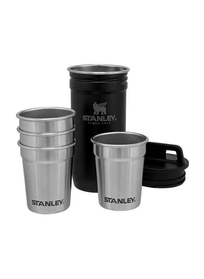 Stanley Adventure Nesting Shot Glass Set 0.59ML / 2OZ Matte Black – BPA FREE Stainless Steel Shot Glasses | Packable thanks to Nesting System | Dishwasher Safe | Lifetime Warranty