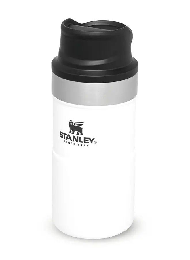 Stanley Trigger Action Travel Mug 0.25L / 8.5OZ Polar – Leakproof | Tumbler for Coffee, Tea & Water | BPA FREE | Stainless-Steel Travel Cup fits under most coffee makers | Dishwasher Safe