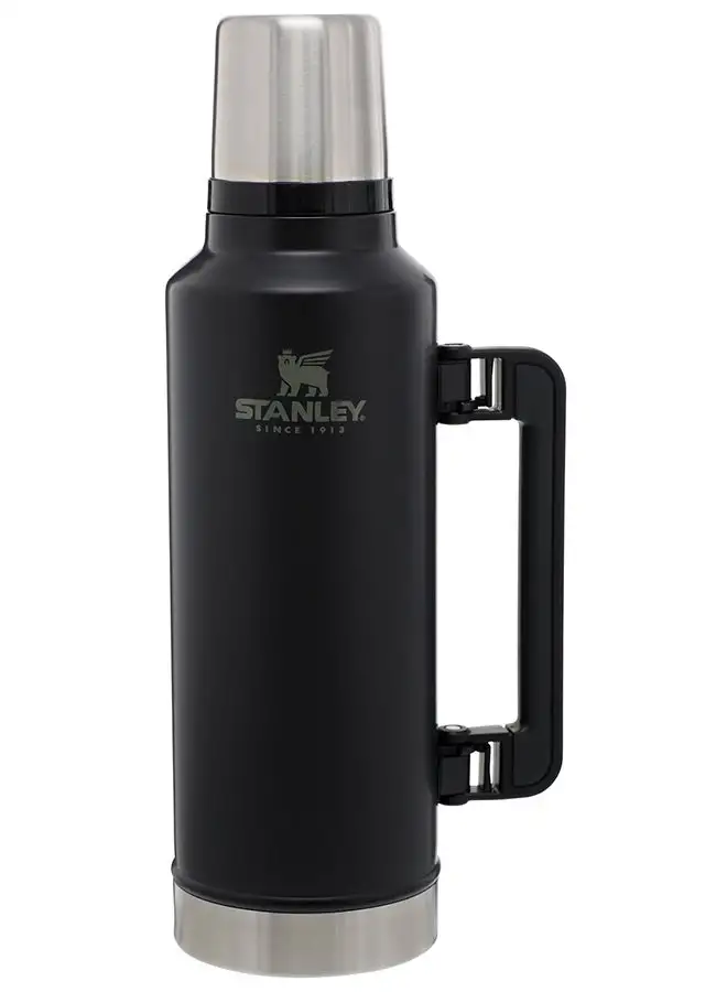 Stanley Classic Legendary Bottle 1.9L / 2.0QT Matte Black – BPA FREE Stainless Steel Thermos | Hot for 45 Hours | Leakproof Lid Doubles as Cup | Dishwasher Safe | Lifetime Warranty