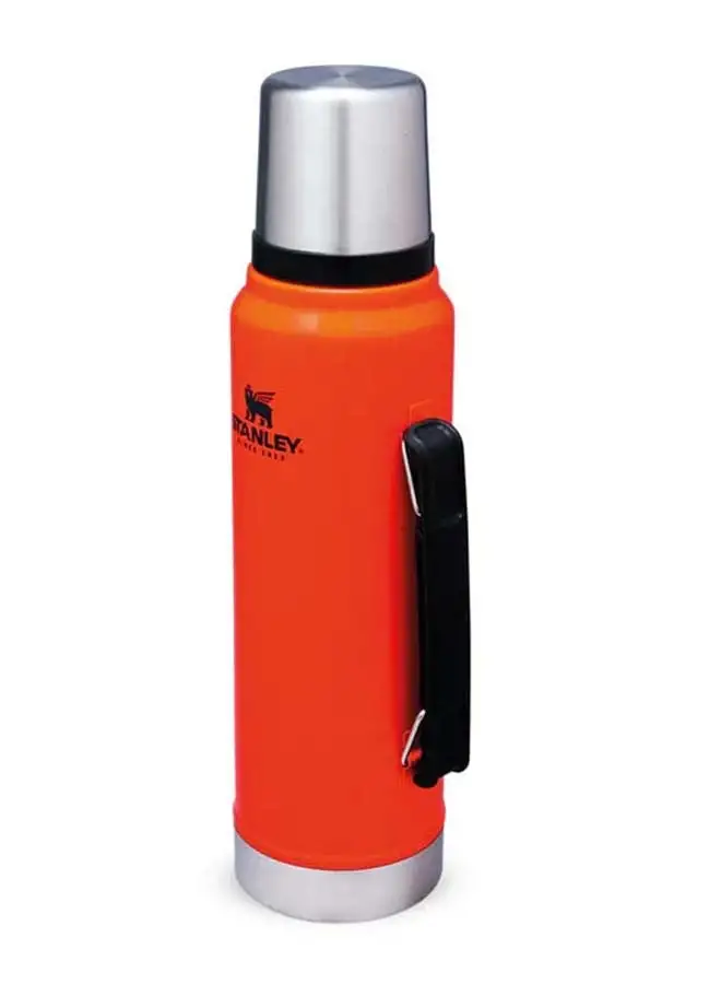 Stanley Classic Legendary Bottle 1L / 1.1QT Blaze Orange – BPA FREE Stainless Steel Thermos | Keeps Cold or Hot for 24 Hours | Leakproof Lid Doubles as Cup | Dishwasher Safe | Lifetime Warranty