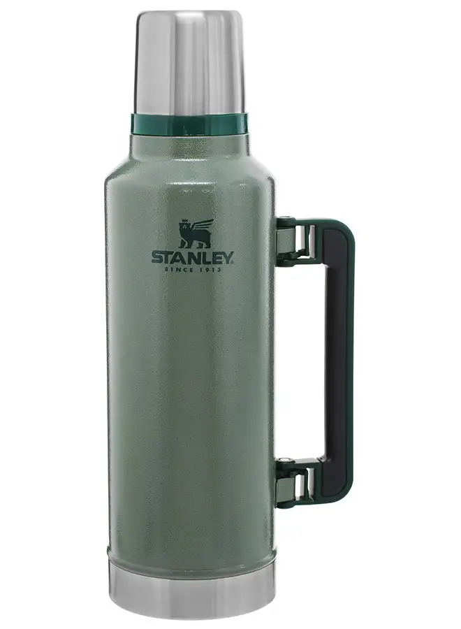 Stanley Classic Legendary Bottle 1.9L / 2.0QT Hammertone Green – BPA FREE Stainless Steel Thermos | Hot for 45 Hours | Leakproof Lid Doubles as Cup | Dishwasher Safe | Lifetime Warranty