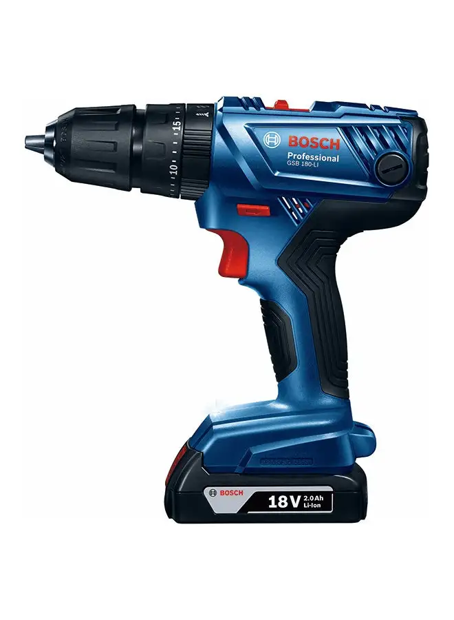 BOSCH Bosch Professional Cordless Combi GSB 180-li (1X2AH Battery), Affordable: Bosch Quality at affordable price! | Model: 06019F83L6 with 1 year warranty