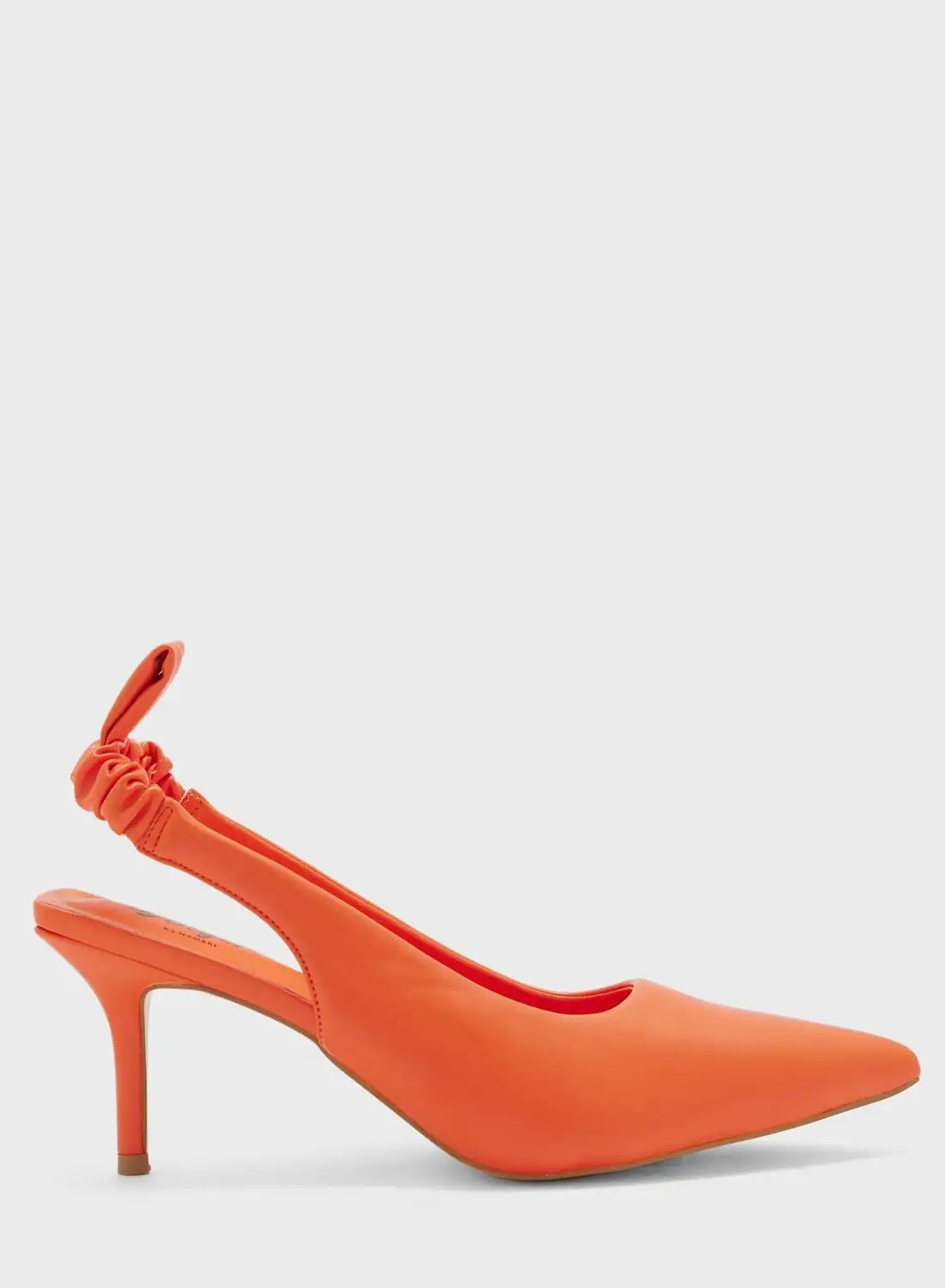 Ginger Ruched Slingback Pointed Pump