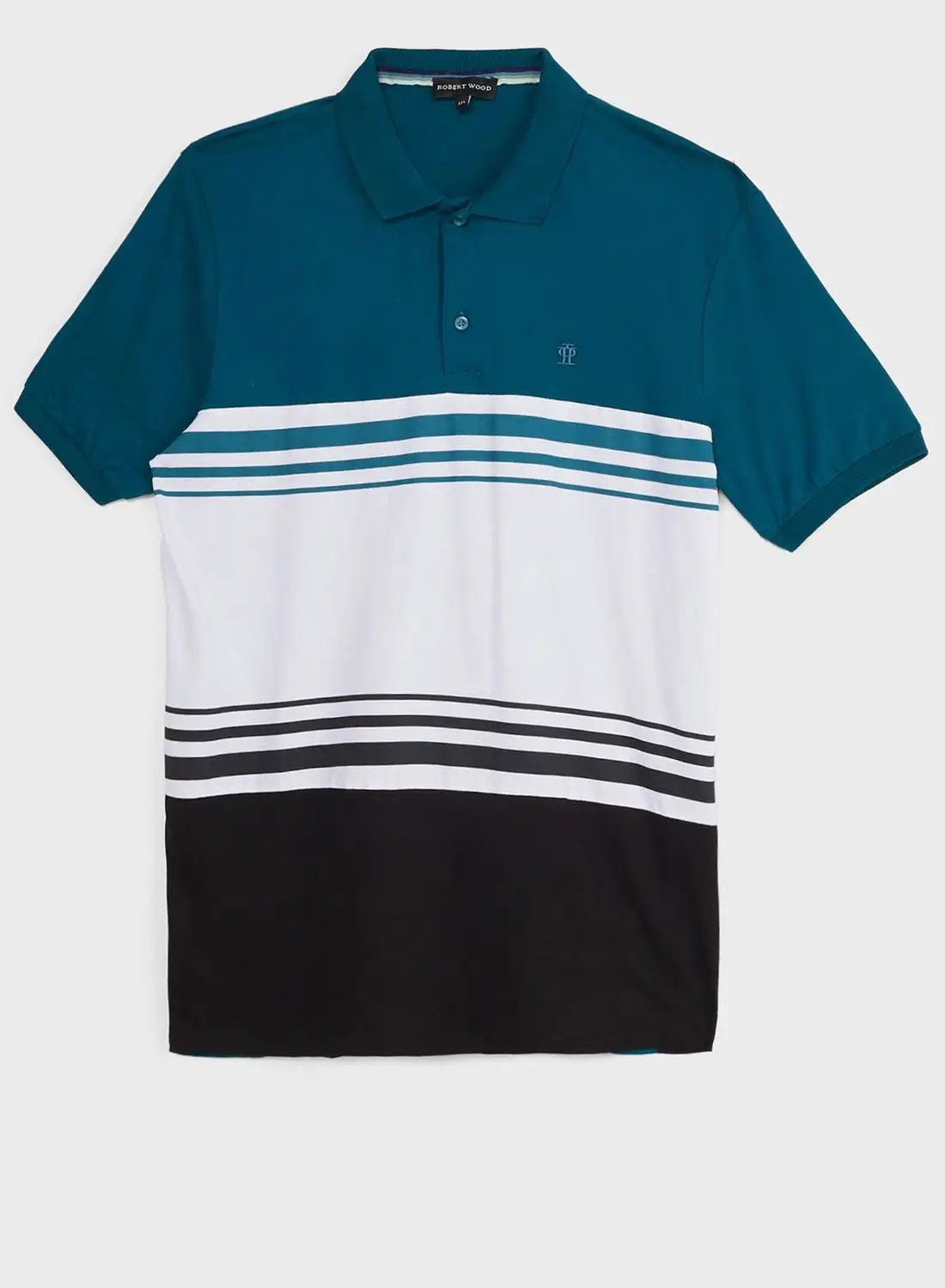 Robert Wood Colourblock Polo T-Shirt