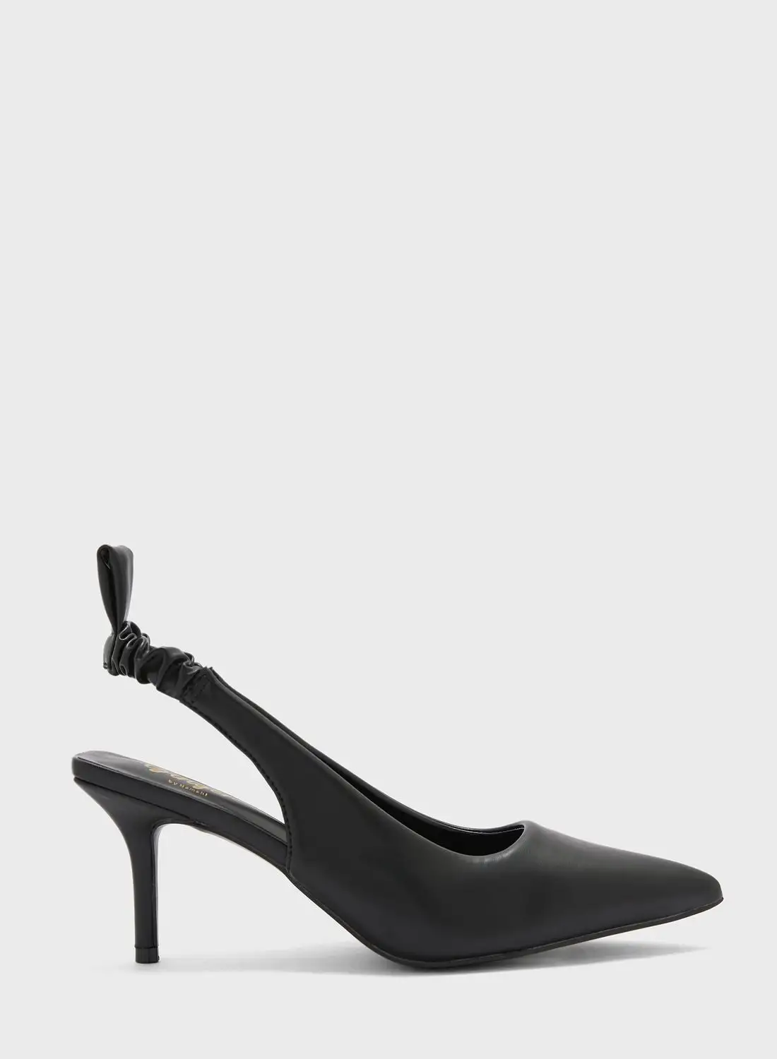 Ginger Ruched Slingback Pointed Pump