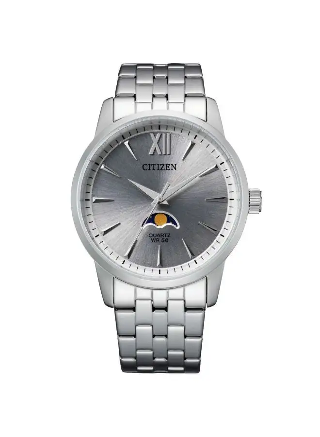 CITIZEN Men's Stainless Steel Analog Quartz Watch Ak500054A