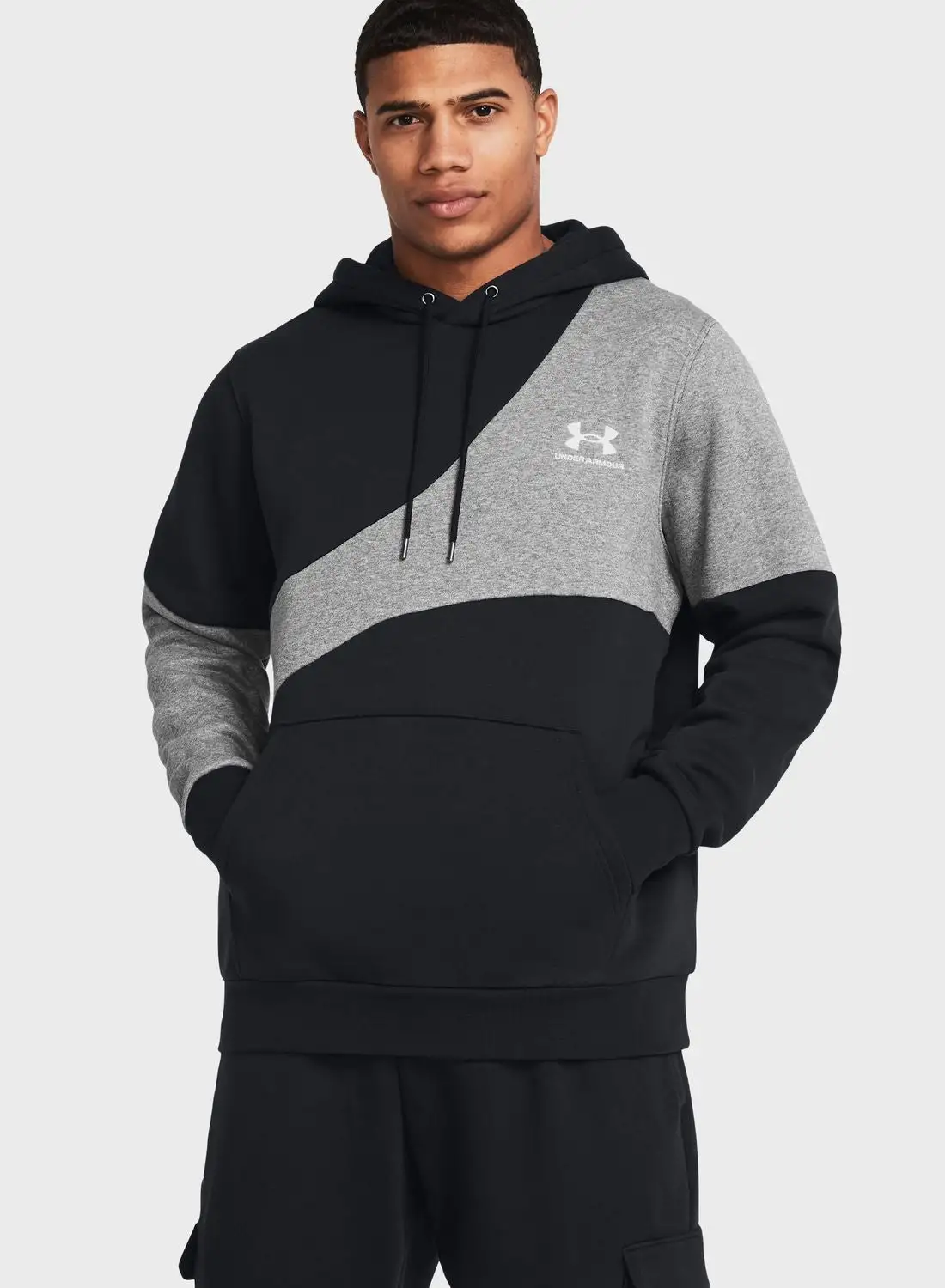 UNDER ARMOUR Essential Fleece Blocked Hoodie