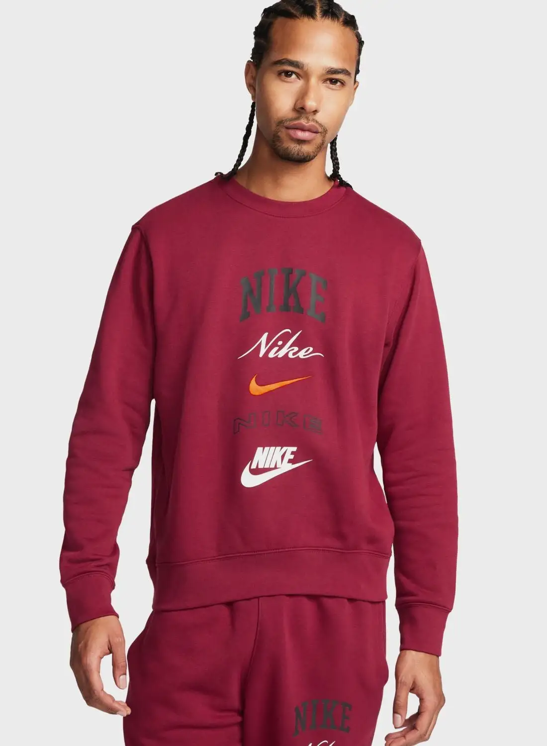 سويت شيرت Nike Club Basketball Crew Stack Gx