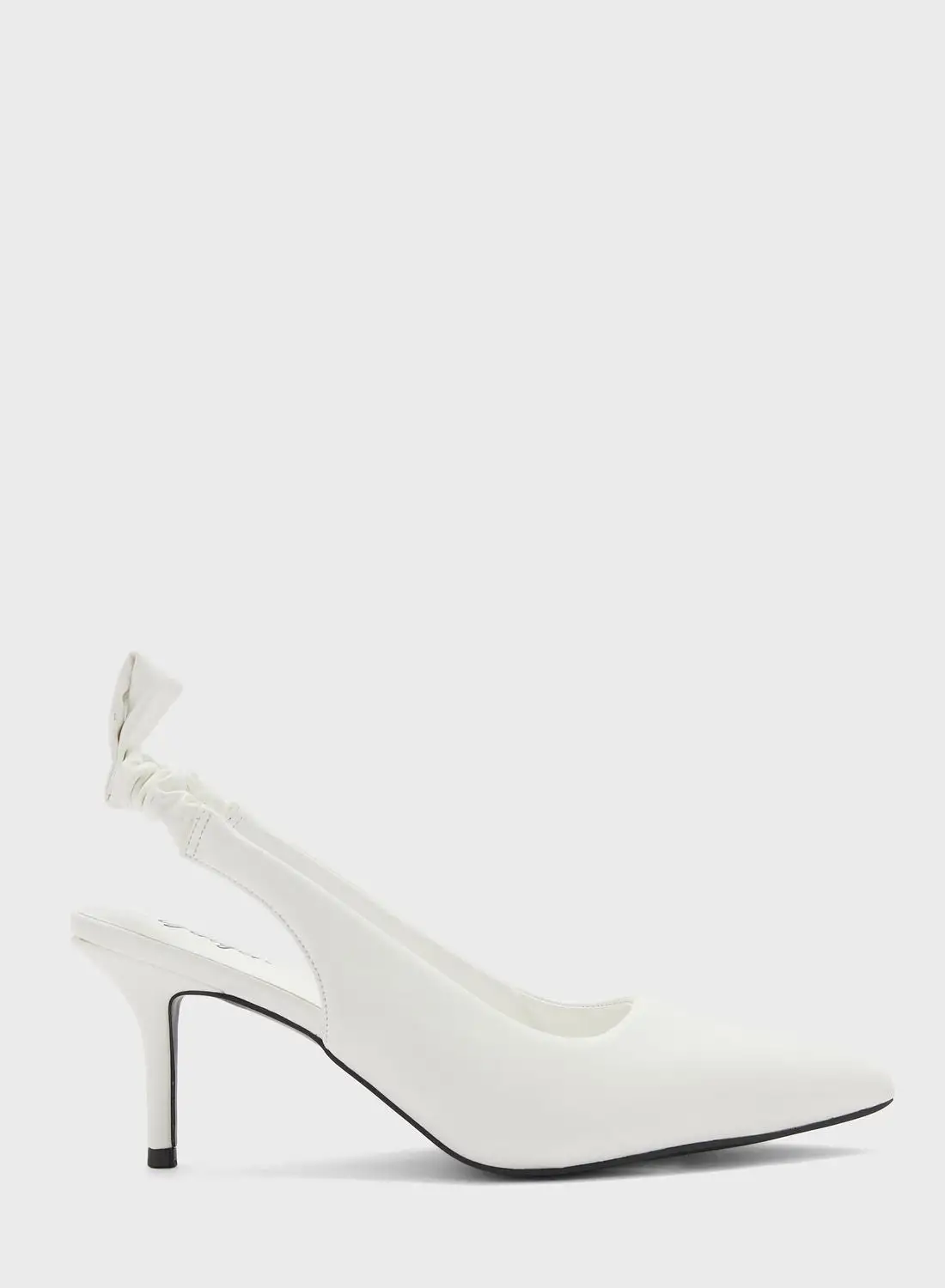 Ginger Ruched Slingback Pointed Pump