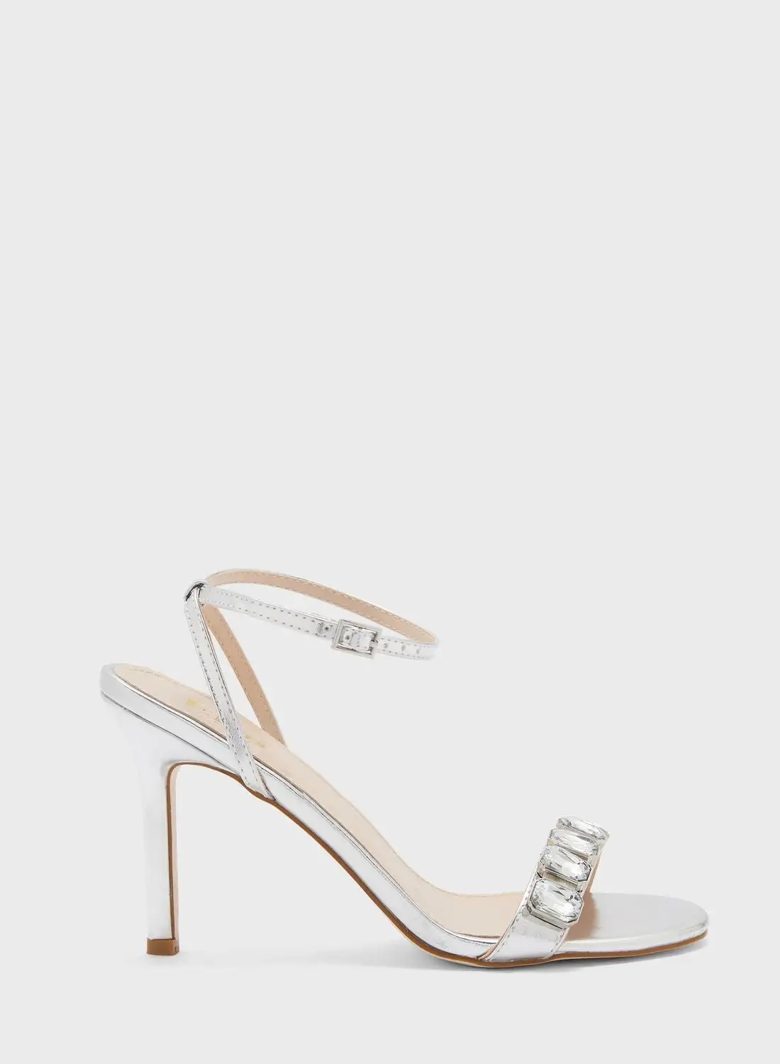 ELLA Jewelled Front Strap Heeled Sandal