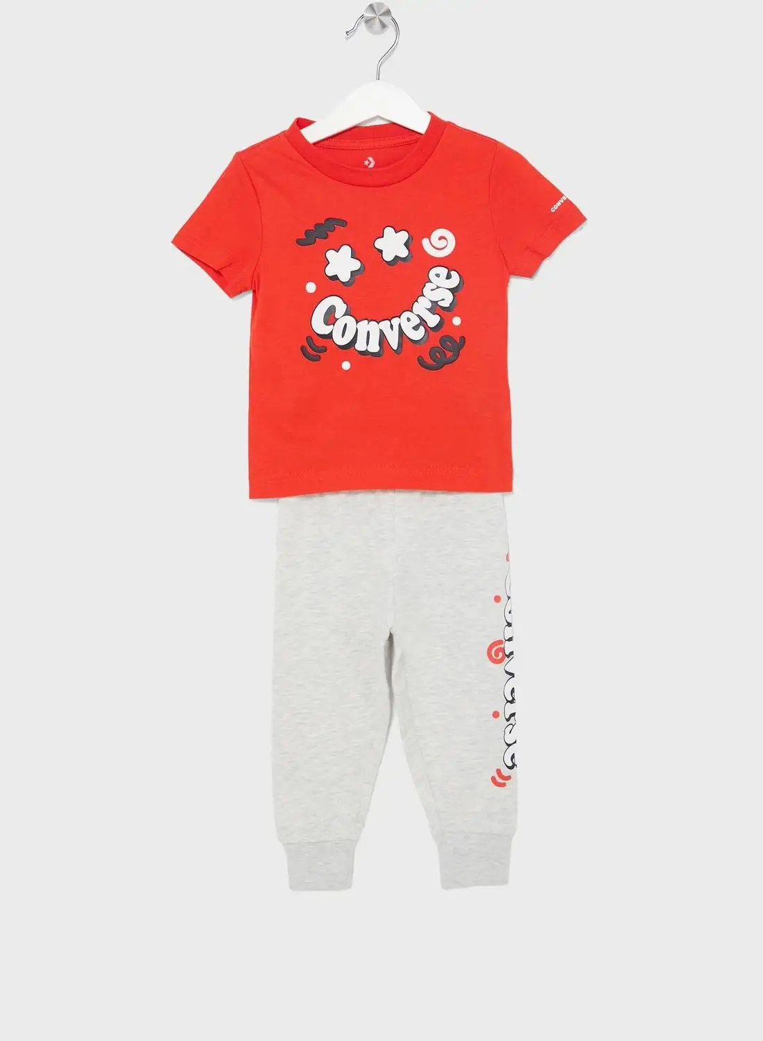 CONVERSE Kids Squiggle T-Shirt Sweatpant Set