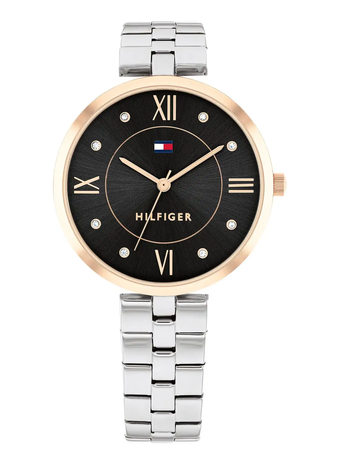 TOMMY HILFIGER Women's Analog Round Shape Stainless Steel Wrist Watch 1782684 - 34 Mm