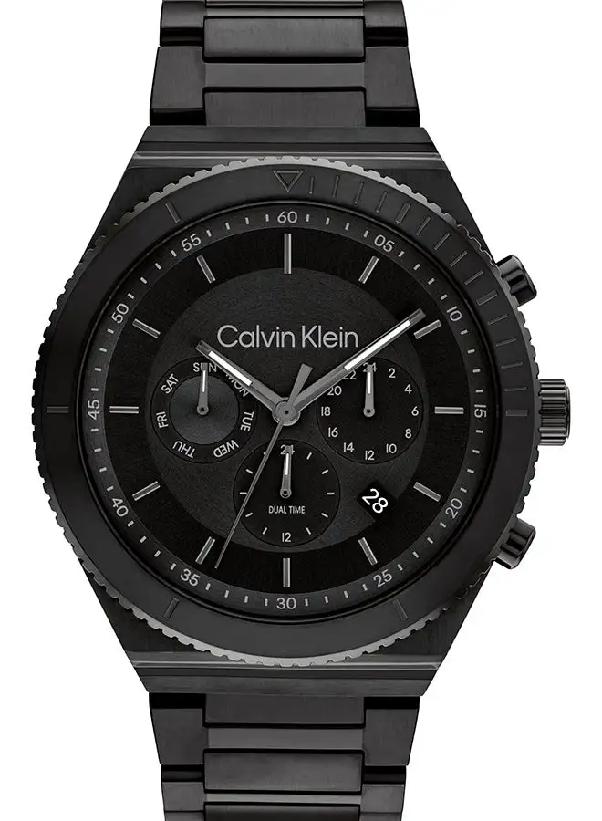 CALVIN KLEIN Men's Analog Tonneau Shape Stainless Steel Wrist Watch 25200303 - 44.3 Mm