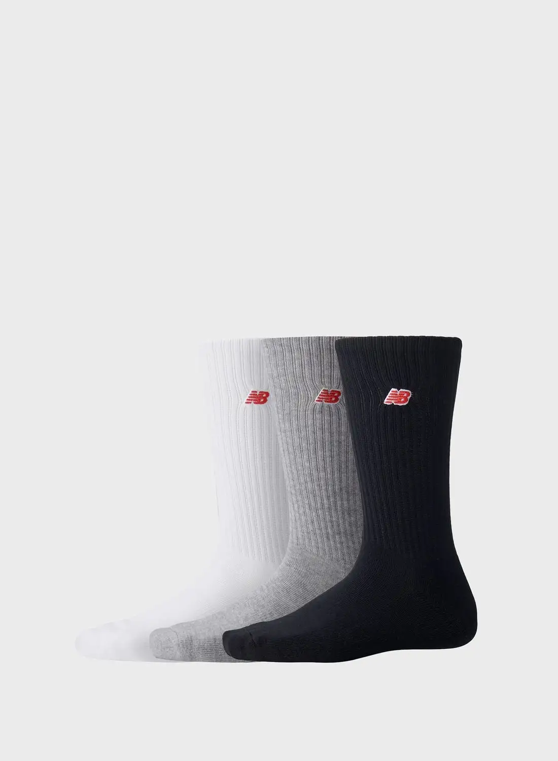 New Balance 3 Pack Logo Crew Socks