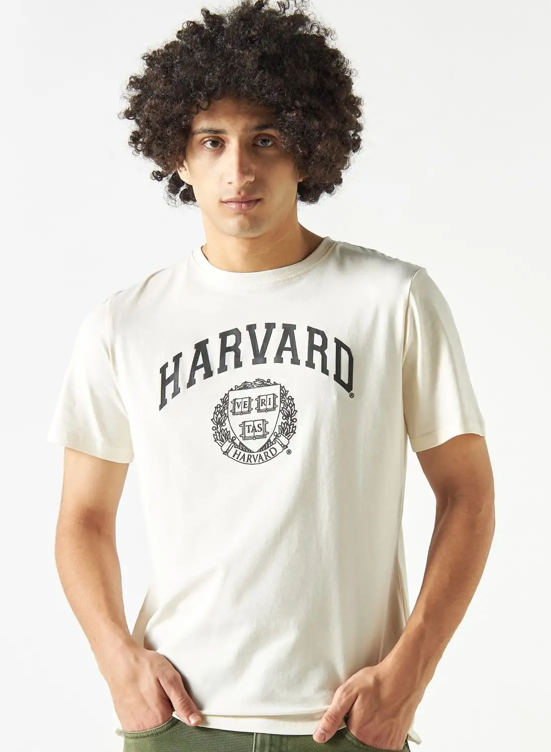 SP Characters Harvard Print Crew Neck T-Shirt