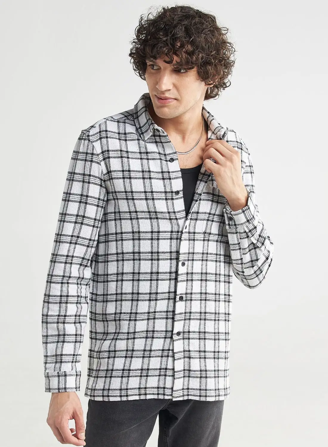 FAV Checked Regular Fit Shirt