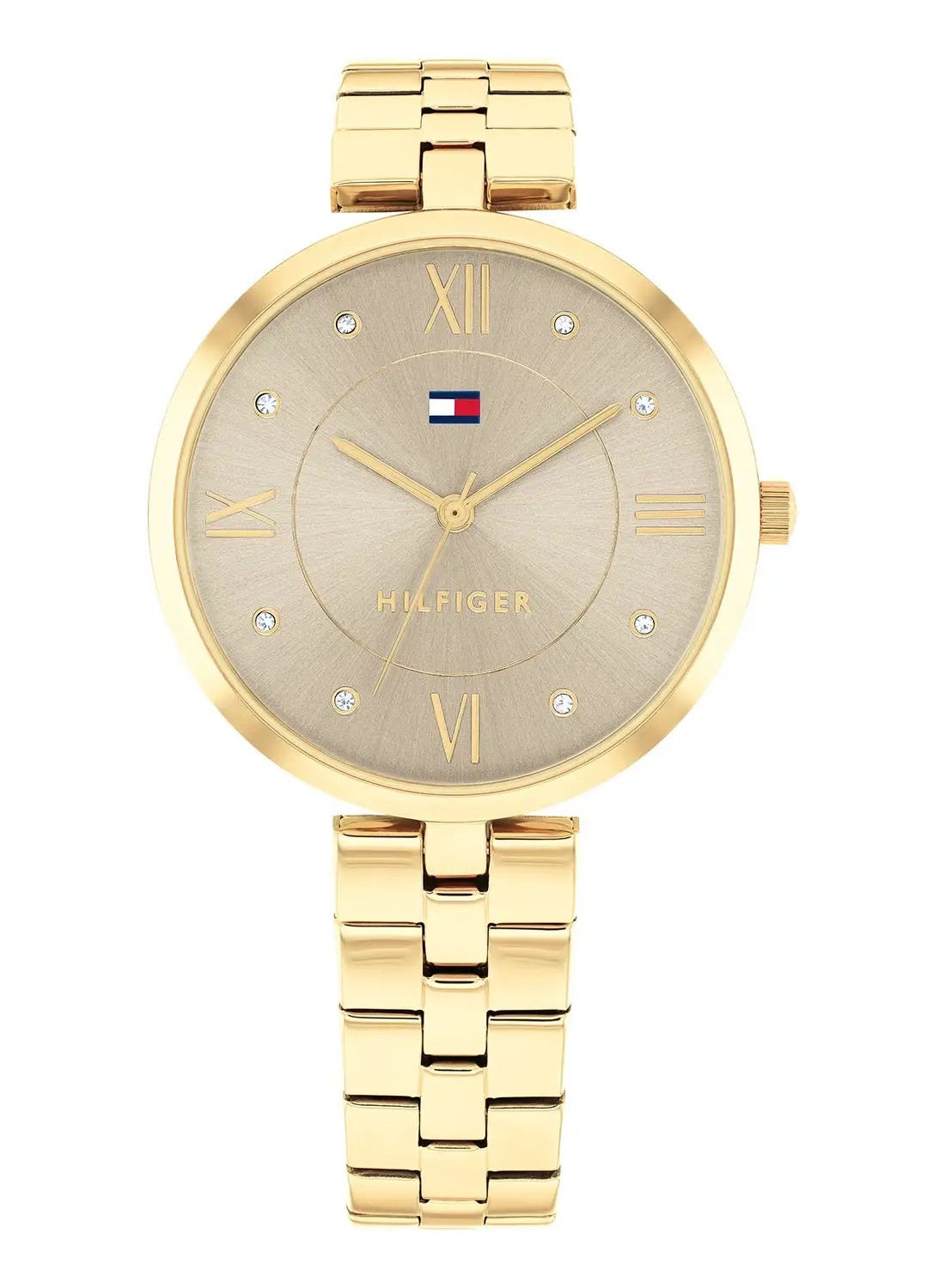 TOMMY HILFIGER Women's Analog Round Shape Stainless Steel Wrist Watch 1782685 - 34 Mm