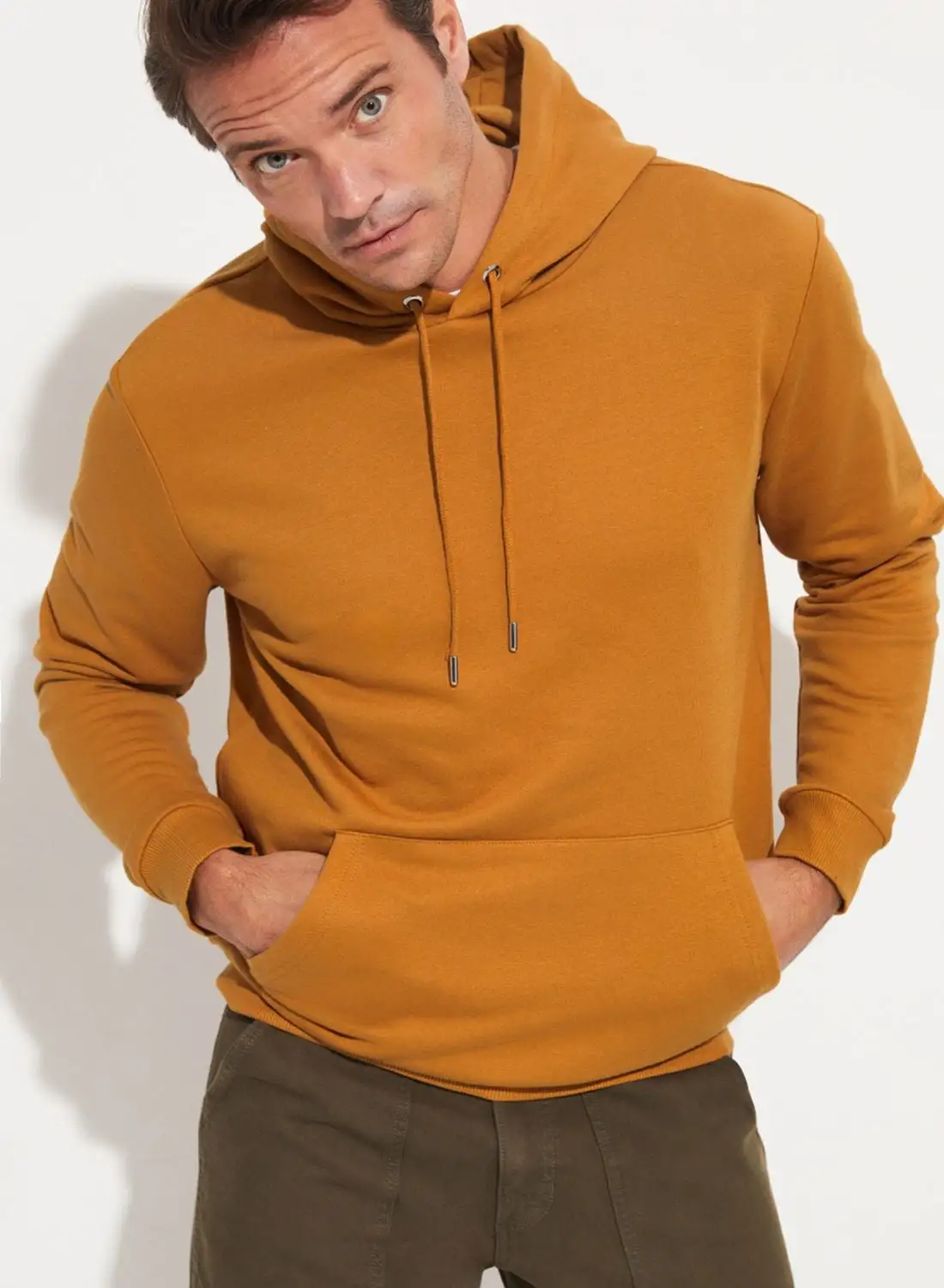 JUNE Casual Kangaroo Pocket Hooded Sweatshirt