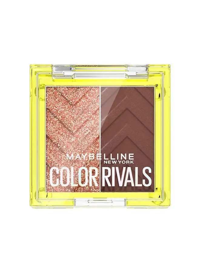 MAYBELLINE NEW YORK Color Rivals Eyeshadow Duo  Waterproof Spicy And Suave