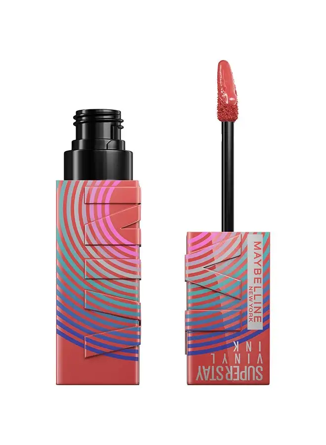 MAYBELLINE NEW YORK Superstay Vinyl Ink Lipstick - Music Collection Limited Edition (15, Peachy)