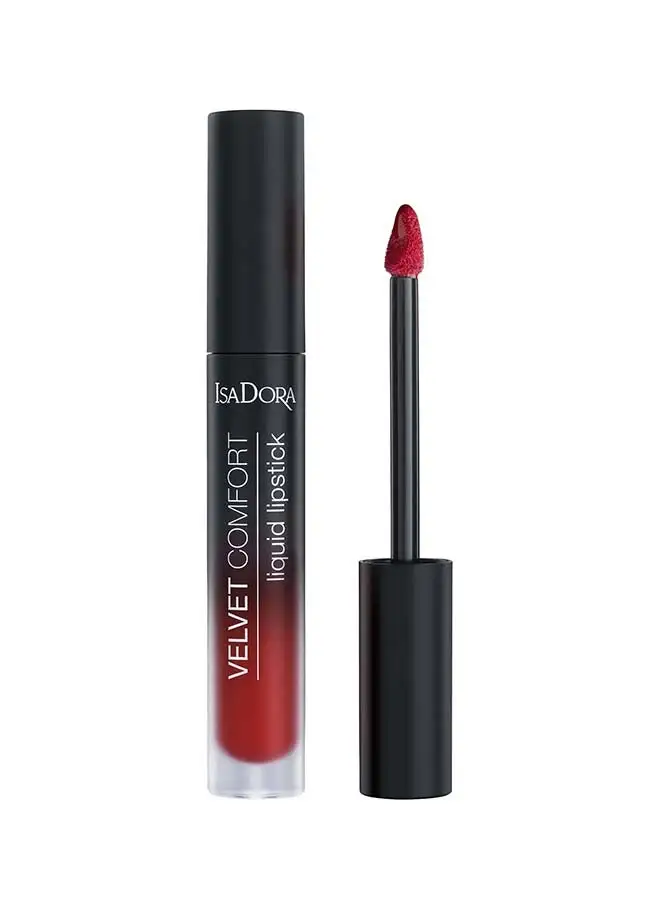 ISADORA Velvet Comfort Liquid Lipstick 66 Ravish Red